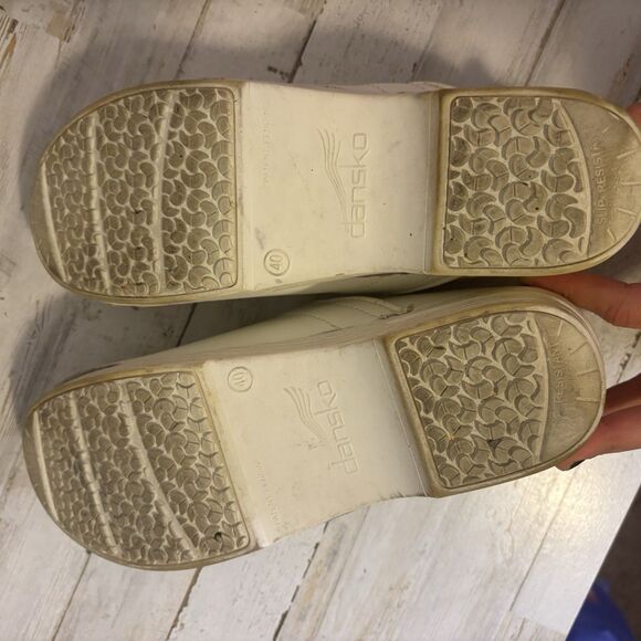 Dansko White Leather Professional Box Clogs Shoes Nursing Women’s 40/9.5-10 - Picture 8 of 14